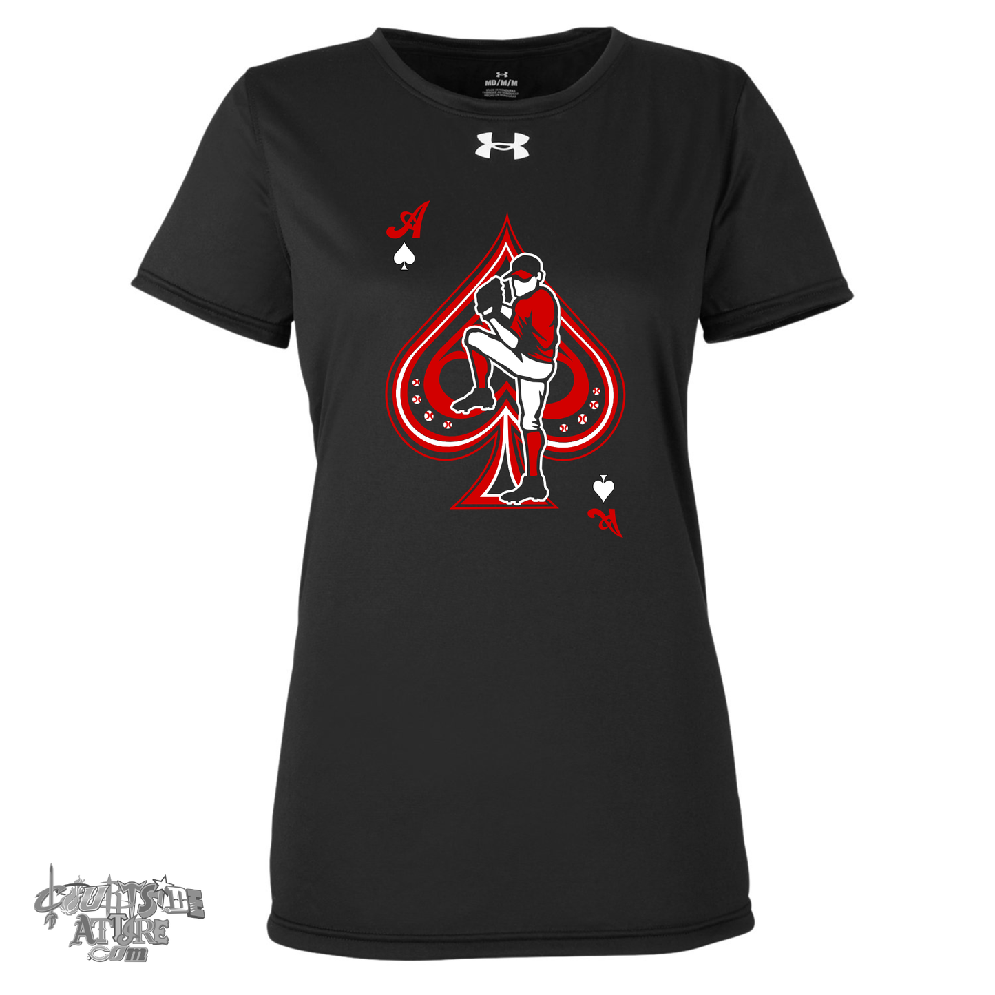 Black Under Armour Ladies' Performance T-Shirt 1376847 Tripletown Aces