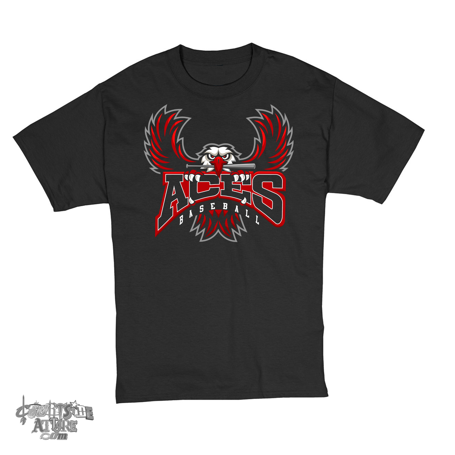 Aces Black T-shirt Tripletown Multiple Designs