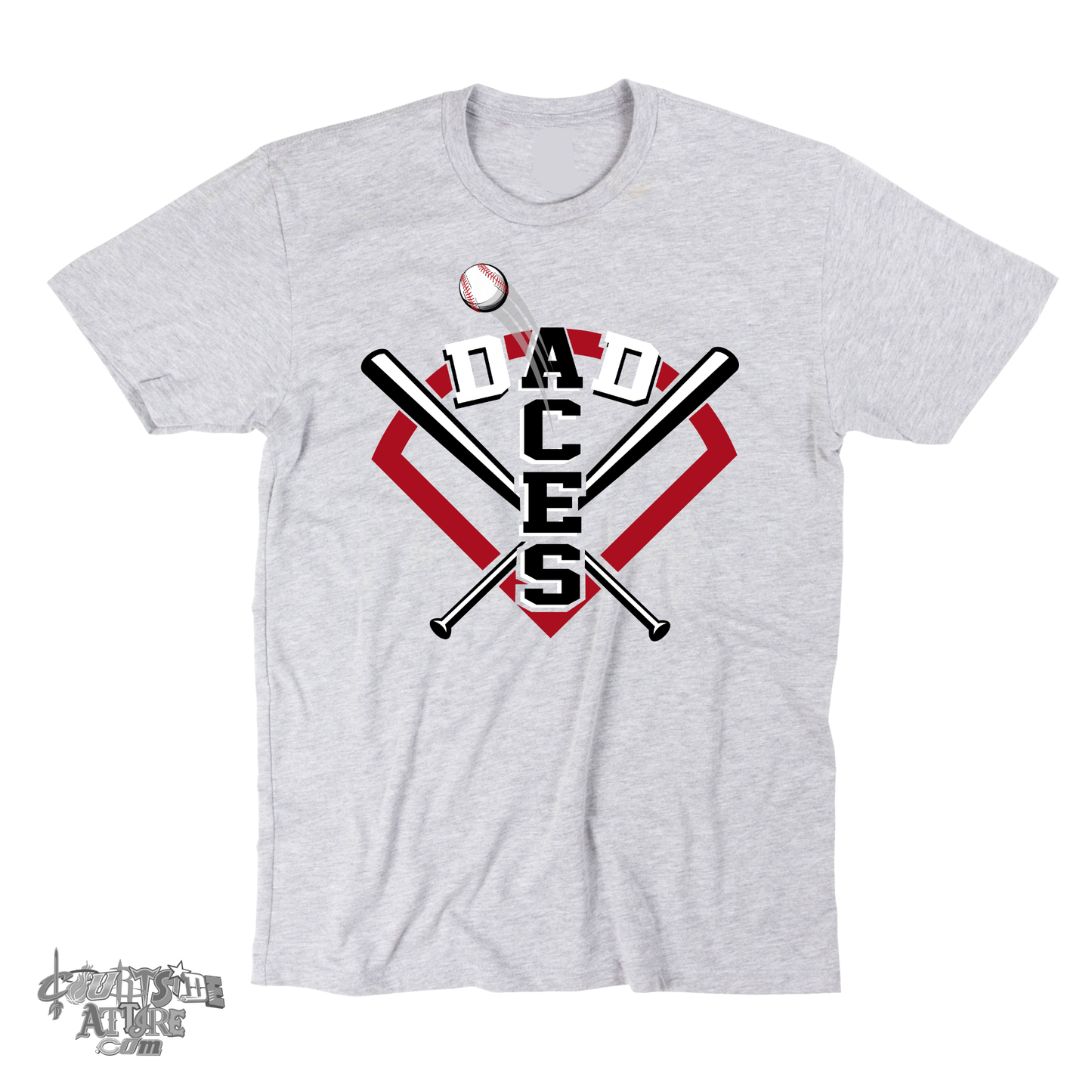 Gray Aces Multiple Designs T-shirt Tripletown aces