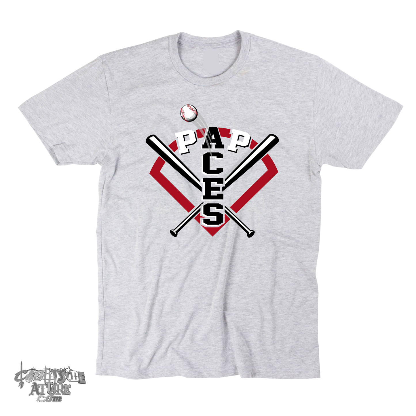 Gray Aces Multiple Designs T-shirt Tripletown aces