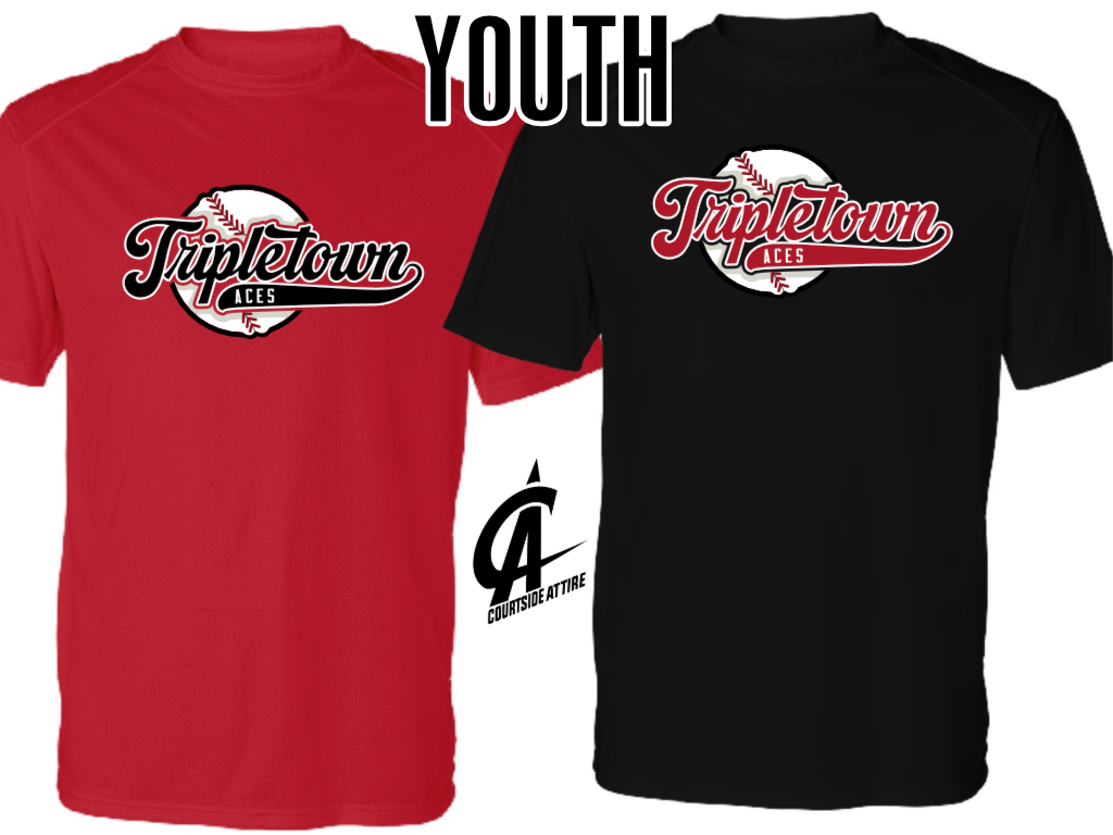 Youth Tripletown Aces Script T-shirt