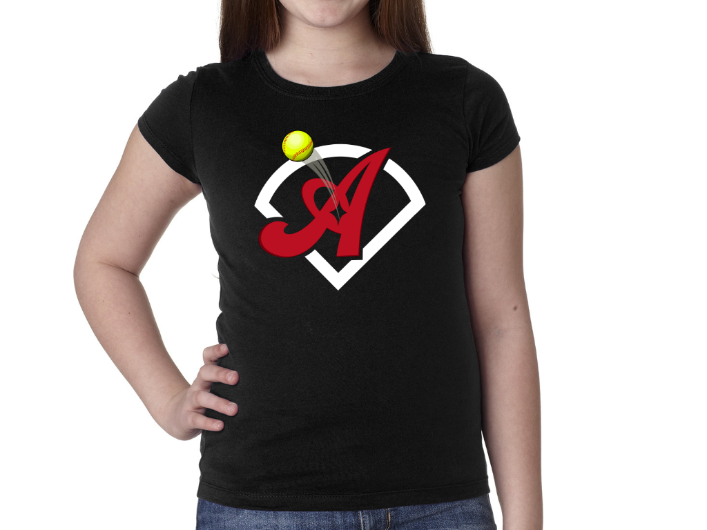 Youth Ladies' T-shirt Aces Field Softball Tripletown