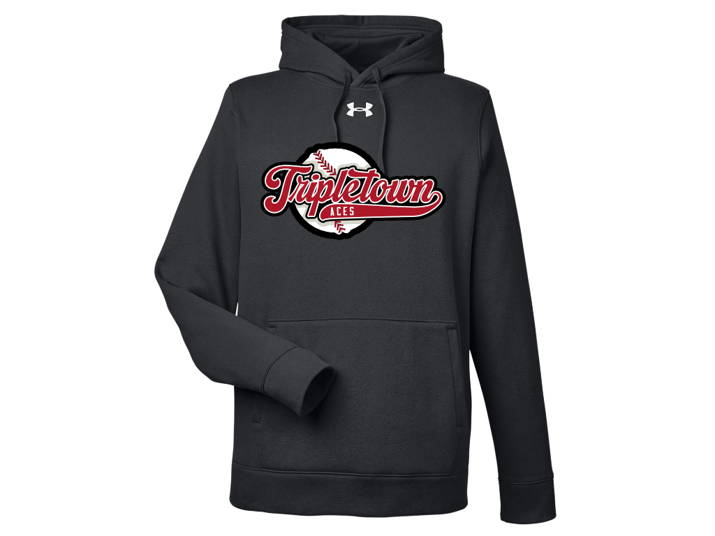 Under Armour Men's Rival Pullover Hooded Sweatshirt Aces Baseball 1379757 Tripletown