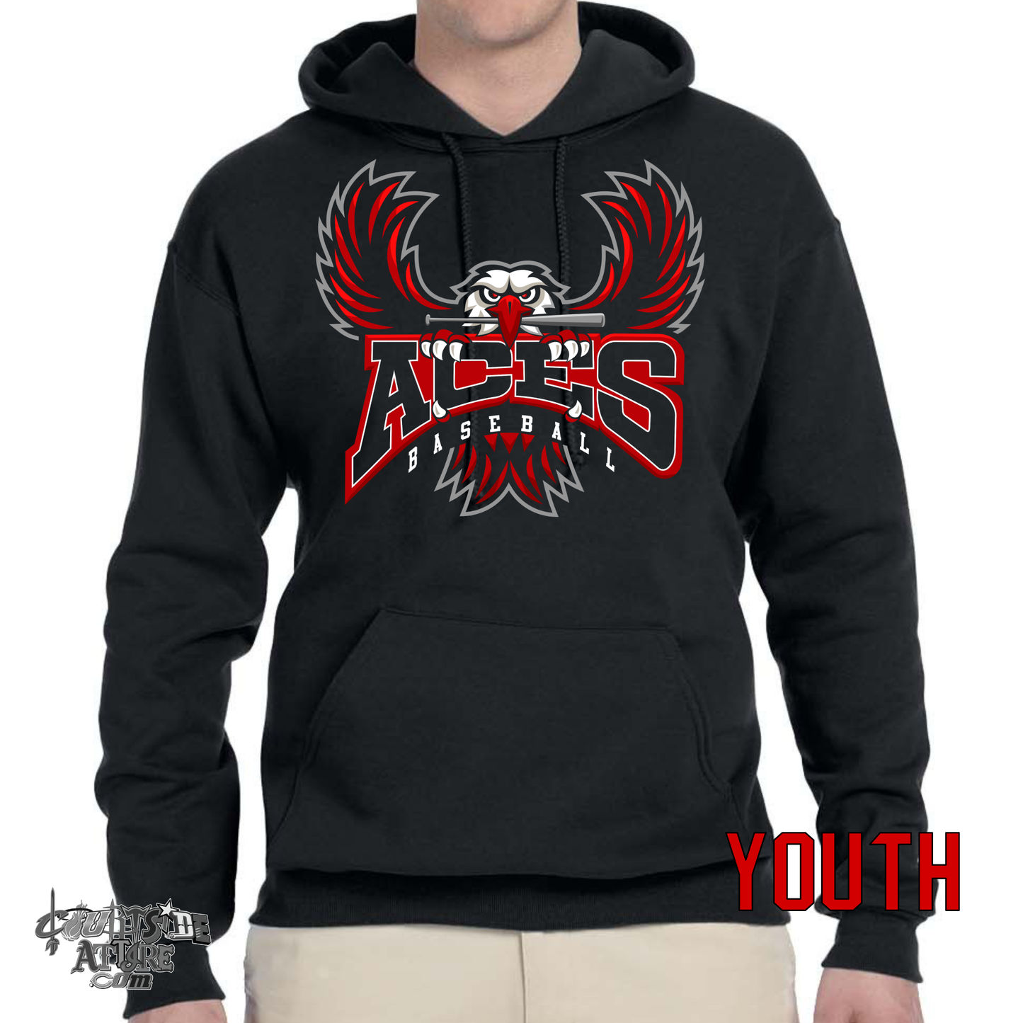 Youth Aces Black Hoodie Tripletown Multiple Designs