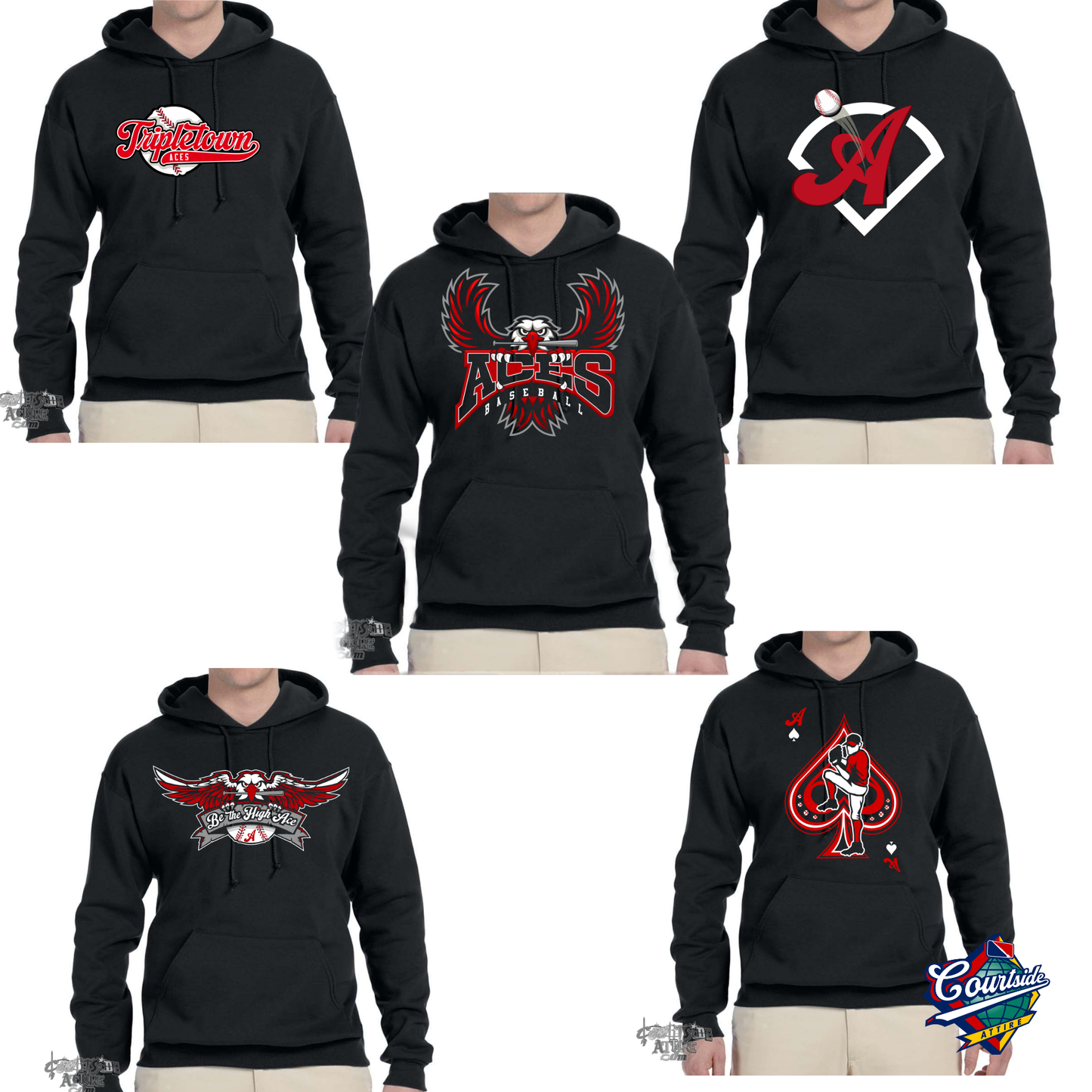 Aces Hoodie Tripletown Multiple Designs