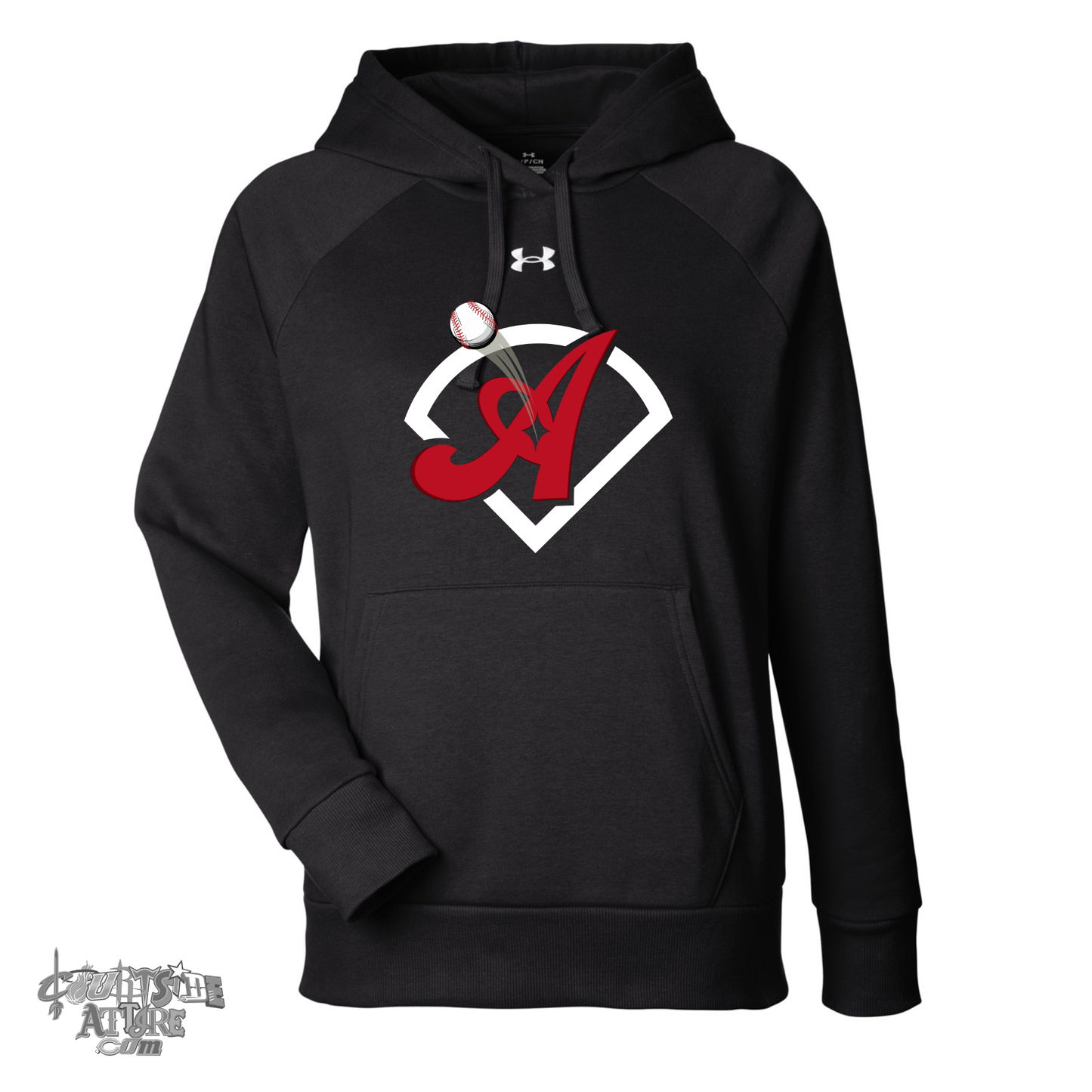 Under Armour Ladies' Rival Pullover Hooded Sweatshirt Aces Baseball 1379500 Tripletown
