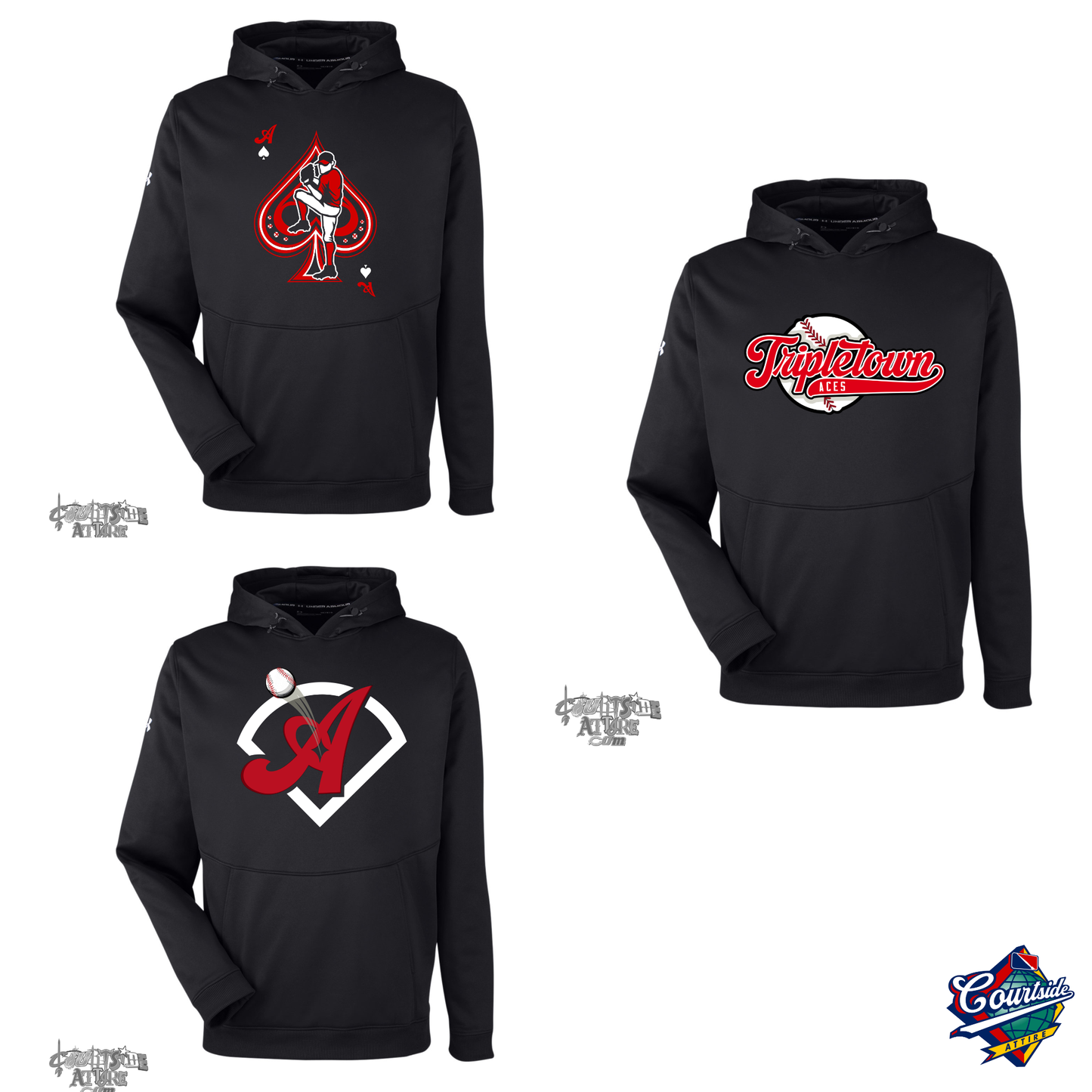Aces Under Armour Storm Armourfleece Sweatshirt Pullover 1370379 tripletown aces