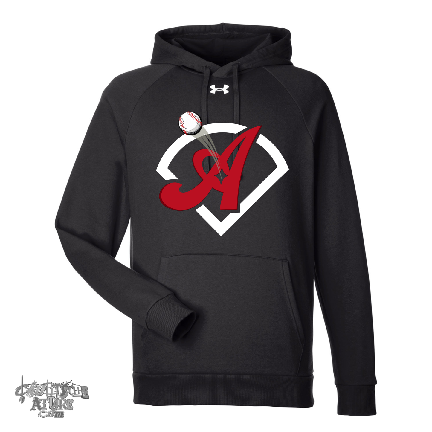 Under Armour Men's Rival Pullover Hooded Sweatshirt Aces Baseball 1379757 Tripletown
