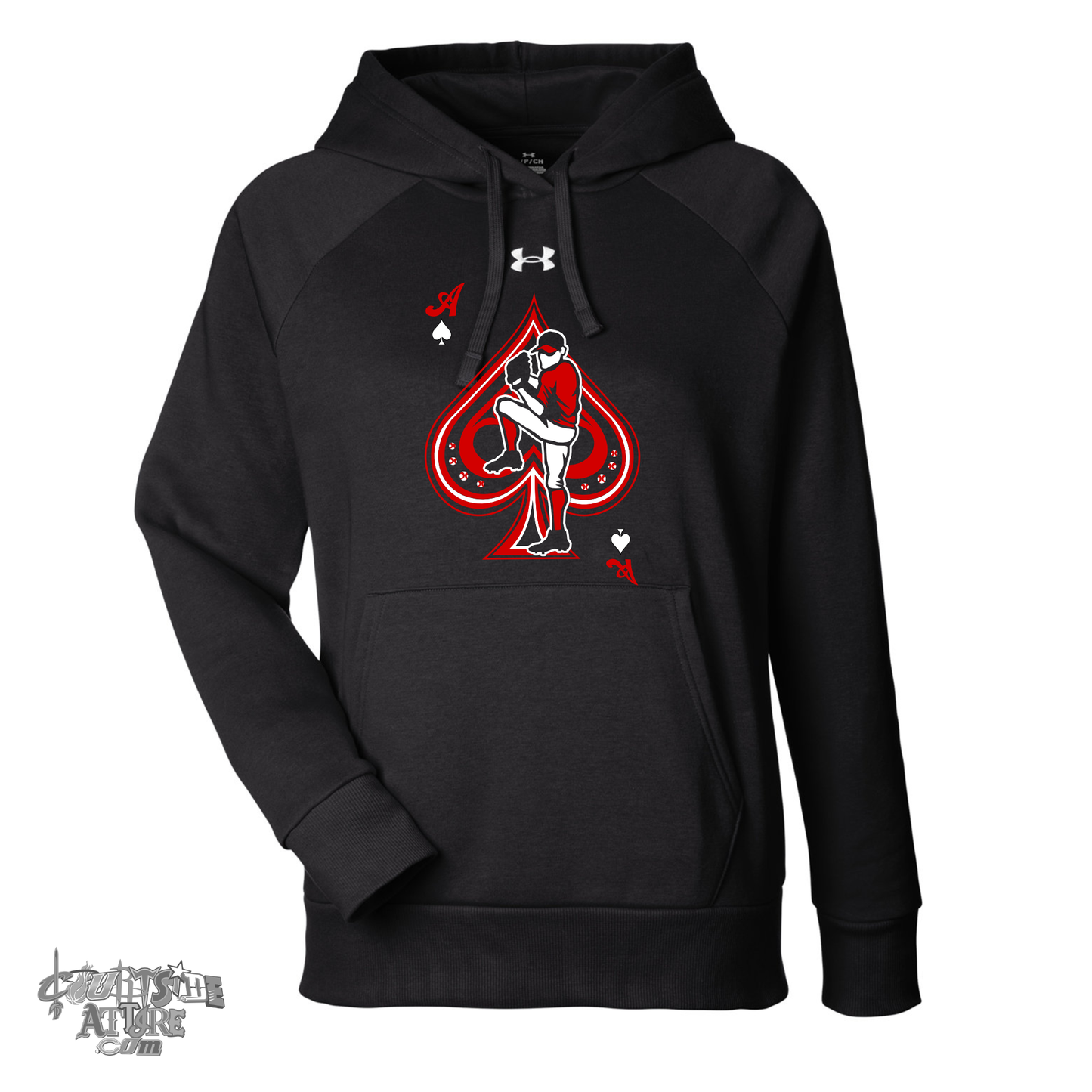 Under Armour Ladies' Rival Pullover Hooded Sweatshirt Aces Baseball 1379500 Tripletown