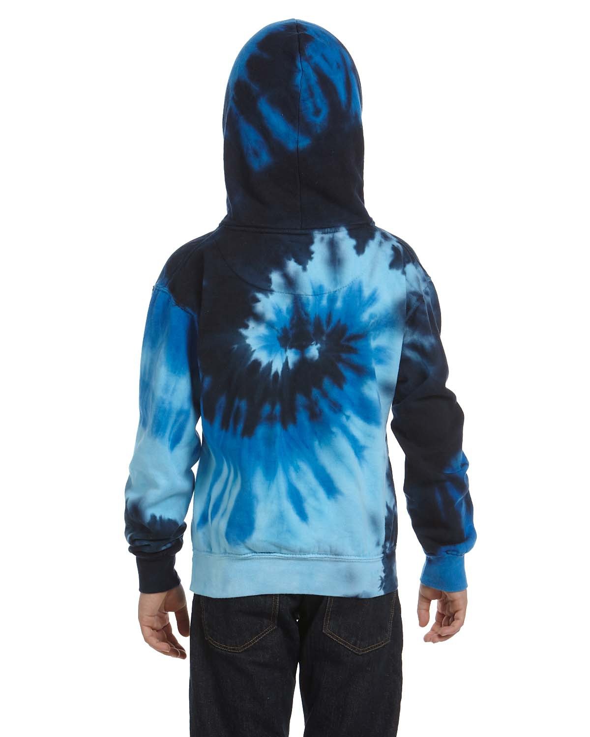 Tie-Dye Youth Tie-Dyed Pullover Hooded Sweatshirt EY Football