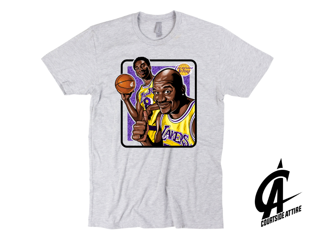 Kobe and Shaq Los Angeles Lakers Shirt Mens jersey – Courtside Attire
