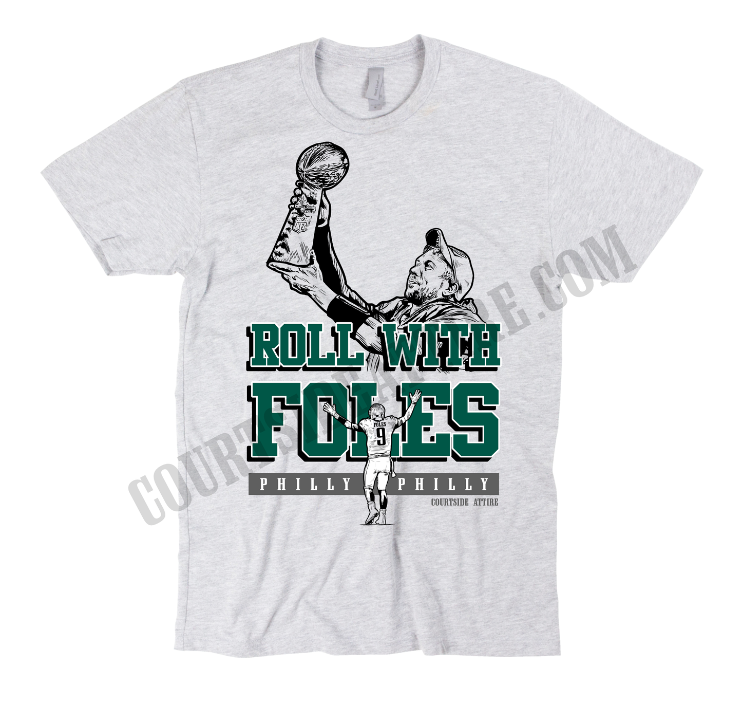 Nick Foles ROLL WITH FOLES Shirt jersey Adult Mens philadelphia
