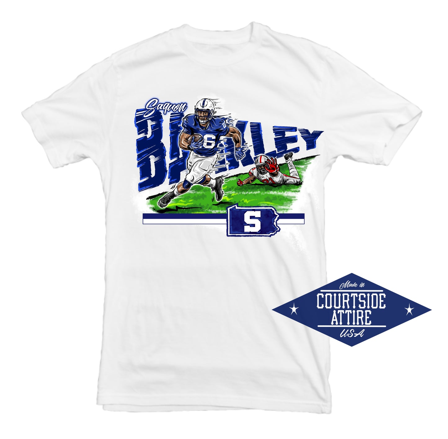 Saquon Barkley Penn State Shirt Mens
