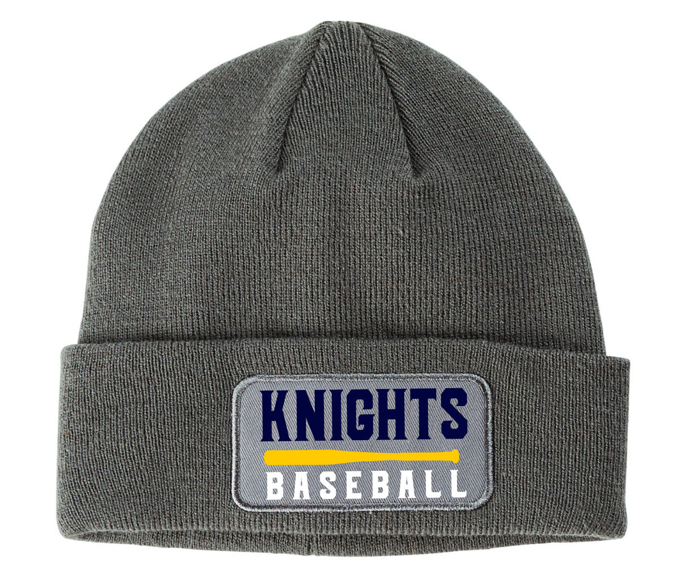 Beanie Panel Cap Gray and Navy BA527 EYRA baseball