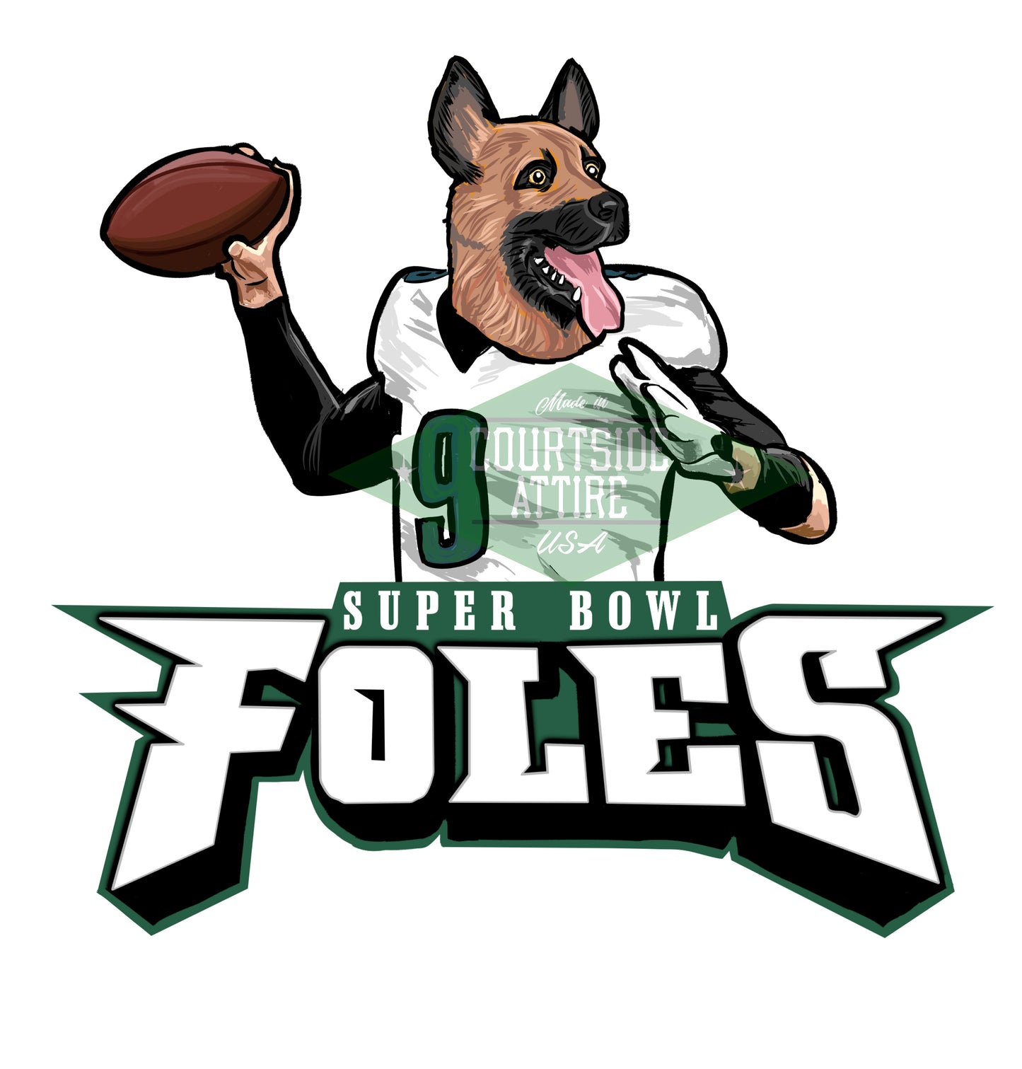 Super Bowl Nick Foles Eagles Underdog Shirt Shirt Mens Philadelphia jersey