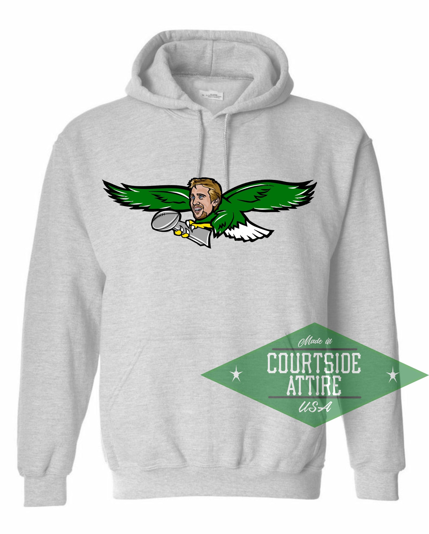 Nick Foles Fly Eagles Fly Sweatshirt Hoodie Mens Philadelphia jersey super bowl