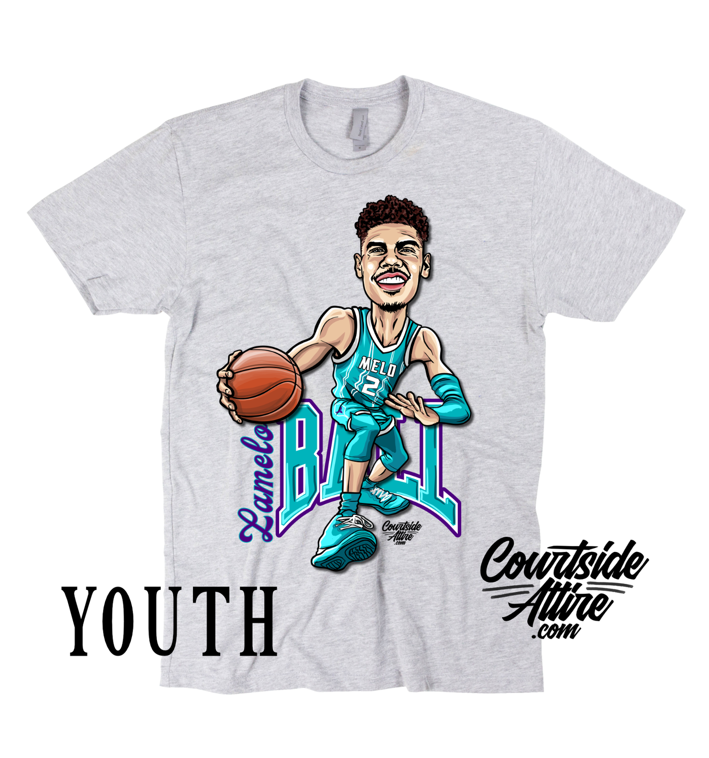 Kids Lamelo Ball caricature Shirt Charlotte hornet jersey Youth buzz city jersey