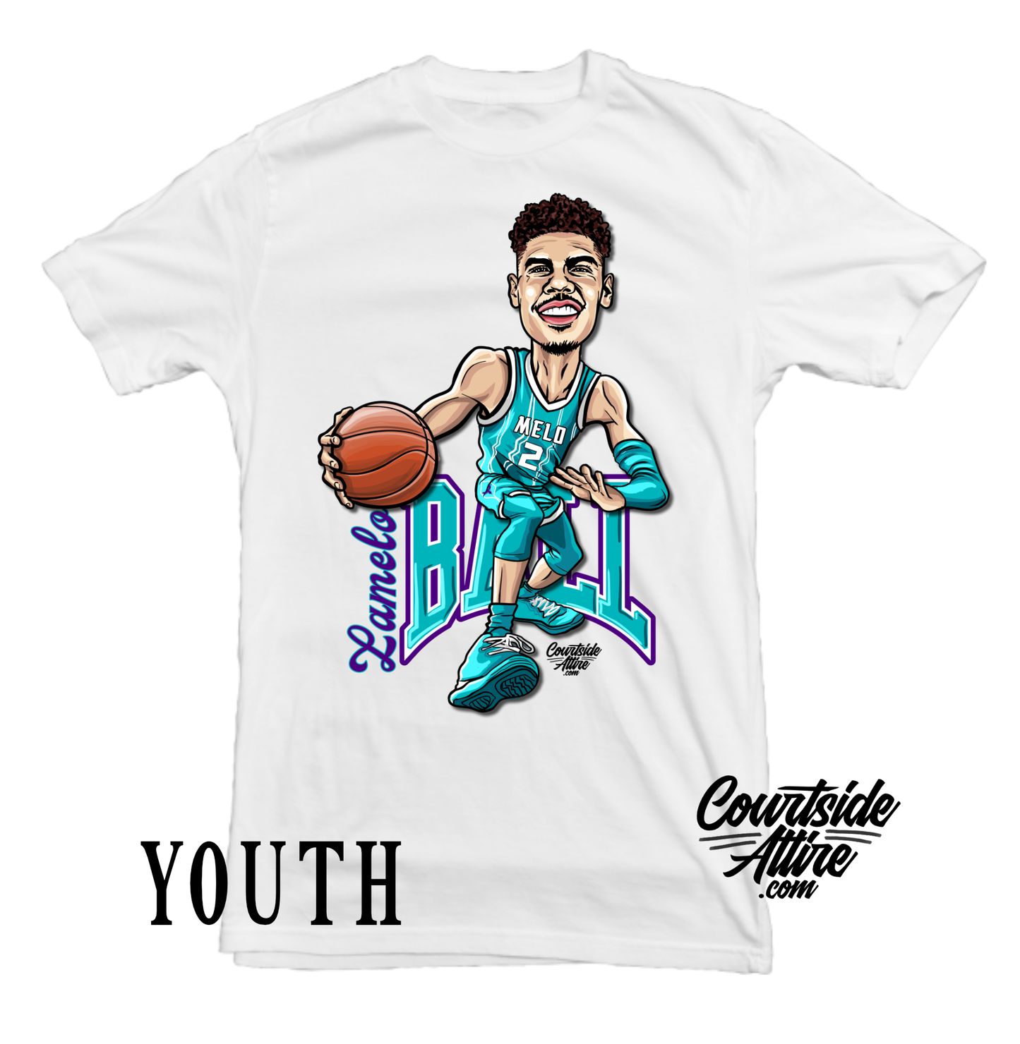 Kids Lamelo Ball caricature Shirt Charlotte hornet jersey Youth buzz city jersey