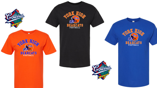 Adult York High Football T-Shirt 5 oz.