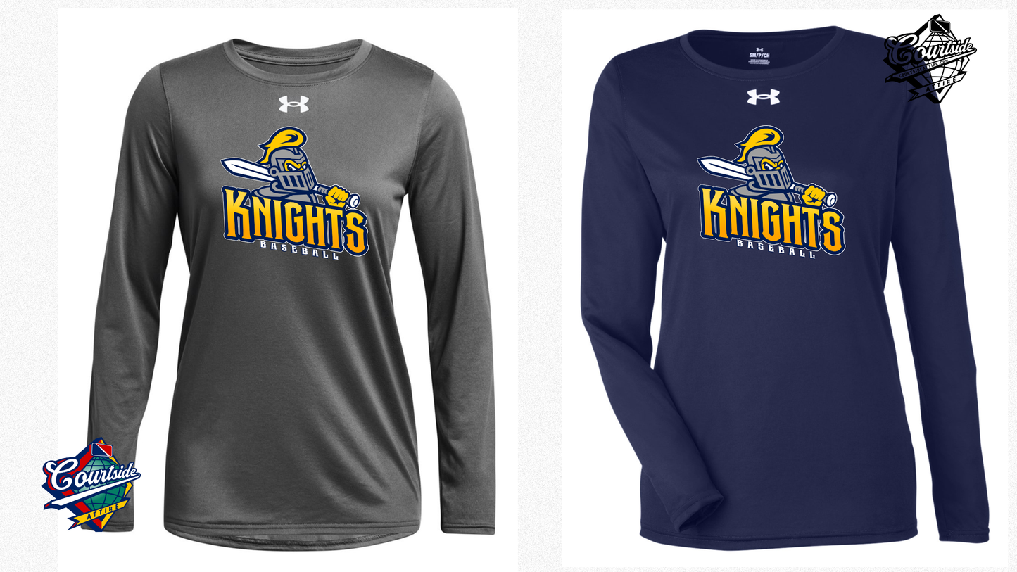Under Armour Ladies' Team Tech Long-Sleeve T-Shirt EYRA baseball 1376852 knight