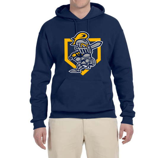 Adult 8 oz. Sweatshirt Pullover Hood Navy EYRA Knights 996