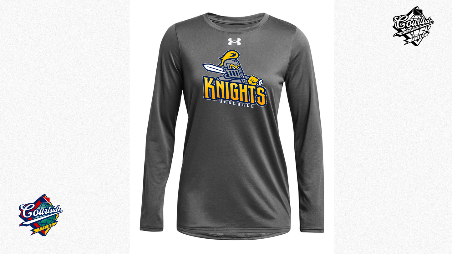 Under Armour Ladies' Team Tech Long-Sleeve T-Shirt EYRA baseball 1376852 knight