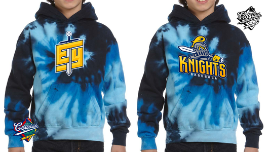 Tie-Dye Youth Tie-Dyed Pullover Hooded Sweatshirt EYRA Knights