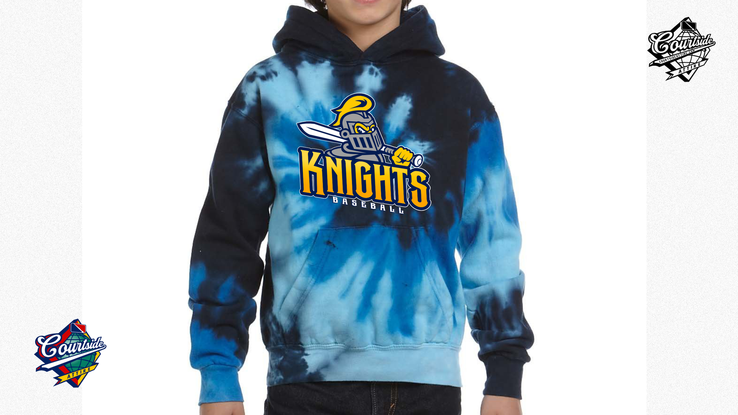 Tie-Dye Youth Tie-Dyed Pullover Hooded Sweatshirt EYRA Knights