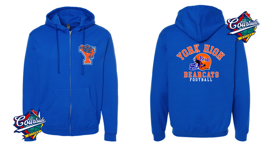 Unisex York High Full-Zip Hooded Sweatshirt