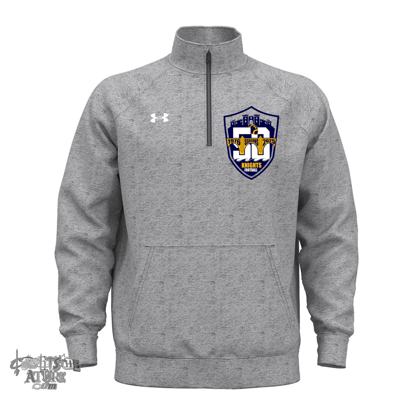 Under Armour Men's Rival Fleece Quarter-Zip EYFootball Baseball 1386016