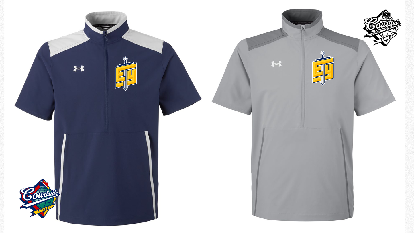 UA Men's Motivate 3.0 Short Sleeve Half-Zip - 1389612 eyra baseball knights