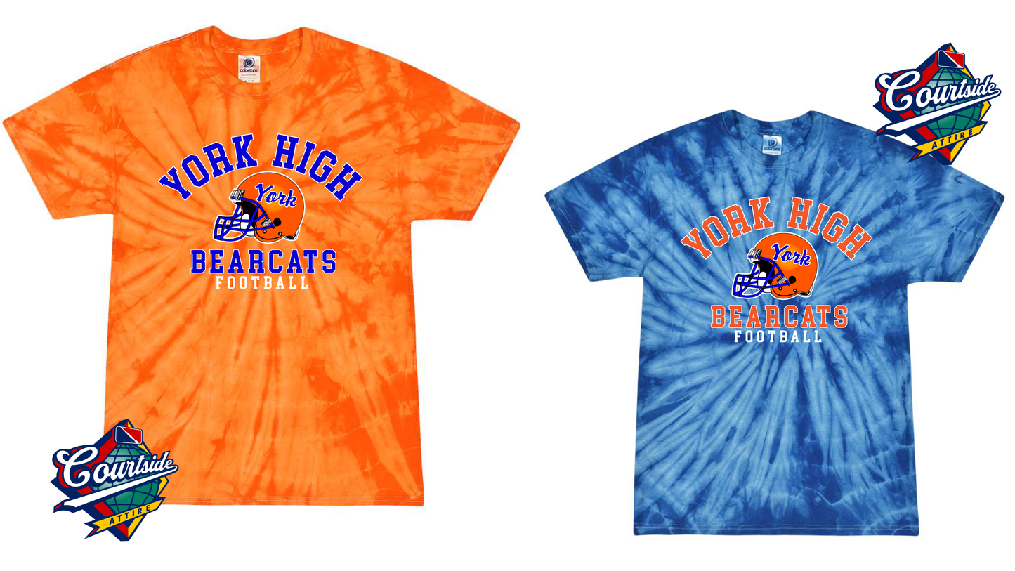 Unisex York High Multi-Color Tie-Dyed T-Shirt - 1000