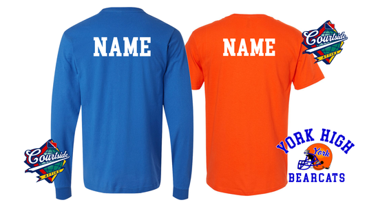 Add Name to back of any product York High