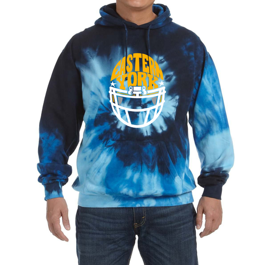 Tie-Dye Adult Tie-Dyed Pullover Hooded Sweatshirt EY Football