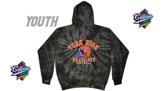 Tie-Dye Youth Tie-Dyed Pullover Hooded Sweatshirt York High