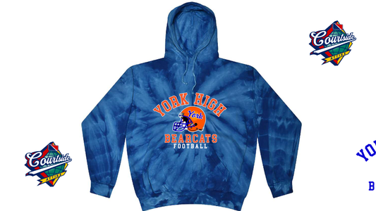 Tie-Dye Adult Tie-Dyed Pullover Hooded Sweatshirt York High 8777