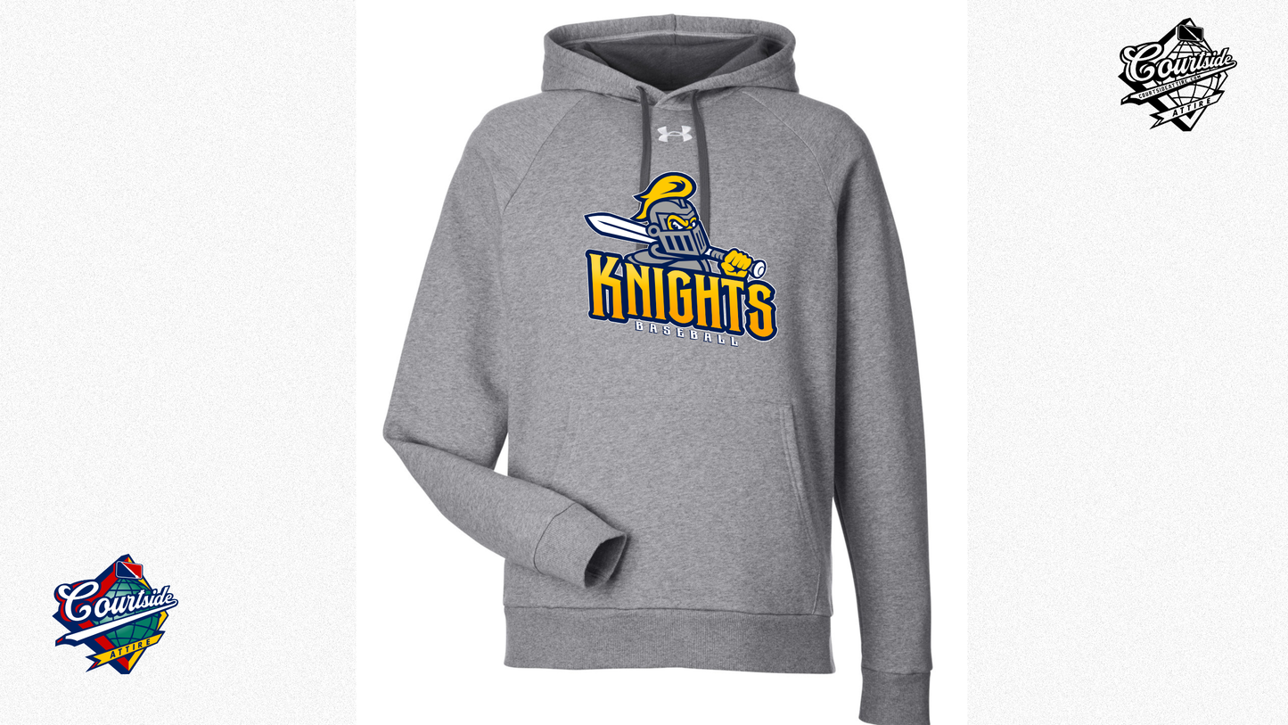 Under Armour Men's Rival Pullover Hooded Sweatshirt Navy EYRA Knights 1379757 knight