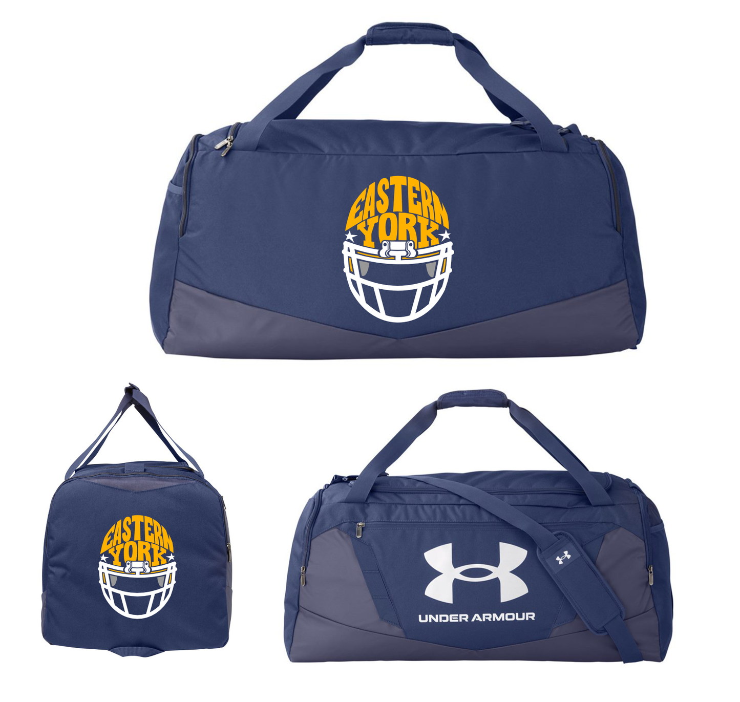 UA Large Duffel Bag Navy 1369224  EYFootball