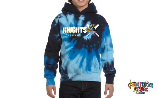 Tie-Dye Youth Tie-Dyed Pullover Hooded Sweatshirt EYRA Knights