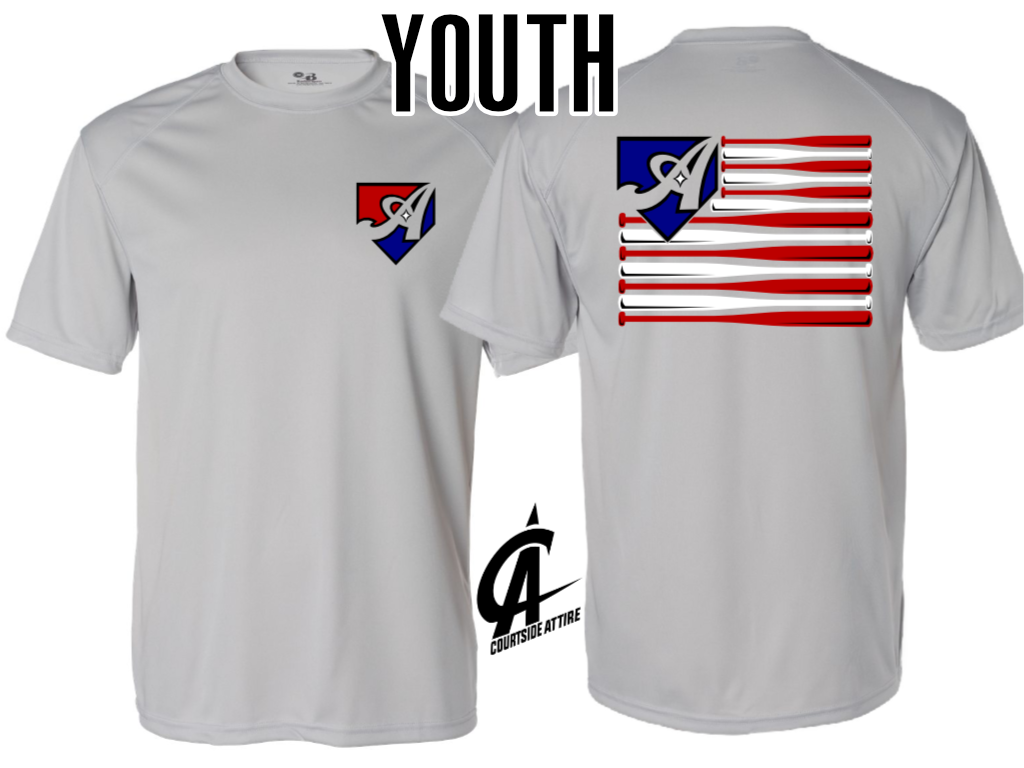 Youth Bat Flag T-shirt Tripletown