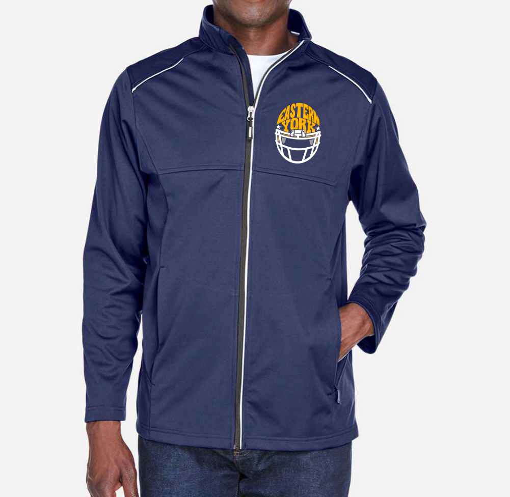 Men's Waterproof Three-Layer Knit Tech-Shell Jacket Navy  ce708 EYFootball