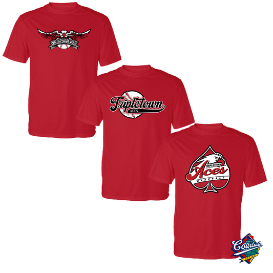 Red Aces Multiple Designs T-shirt Tripletown