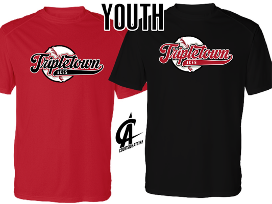 Youth Tripletown Aces Script T-shirt