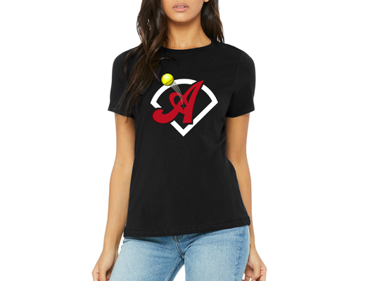 Ladies' Aces Field Softball Jersey Short-Sleeve T-Shirt b6400 Tripletown
