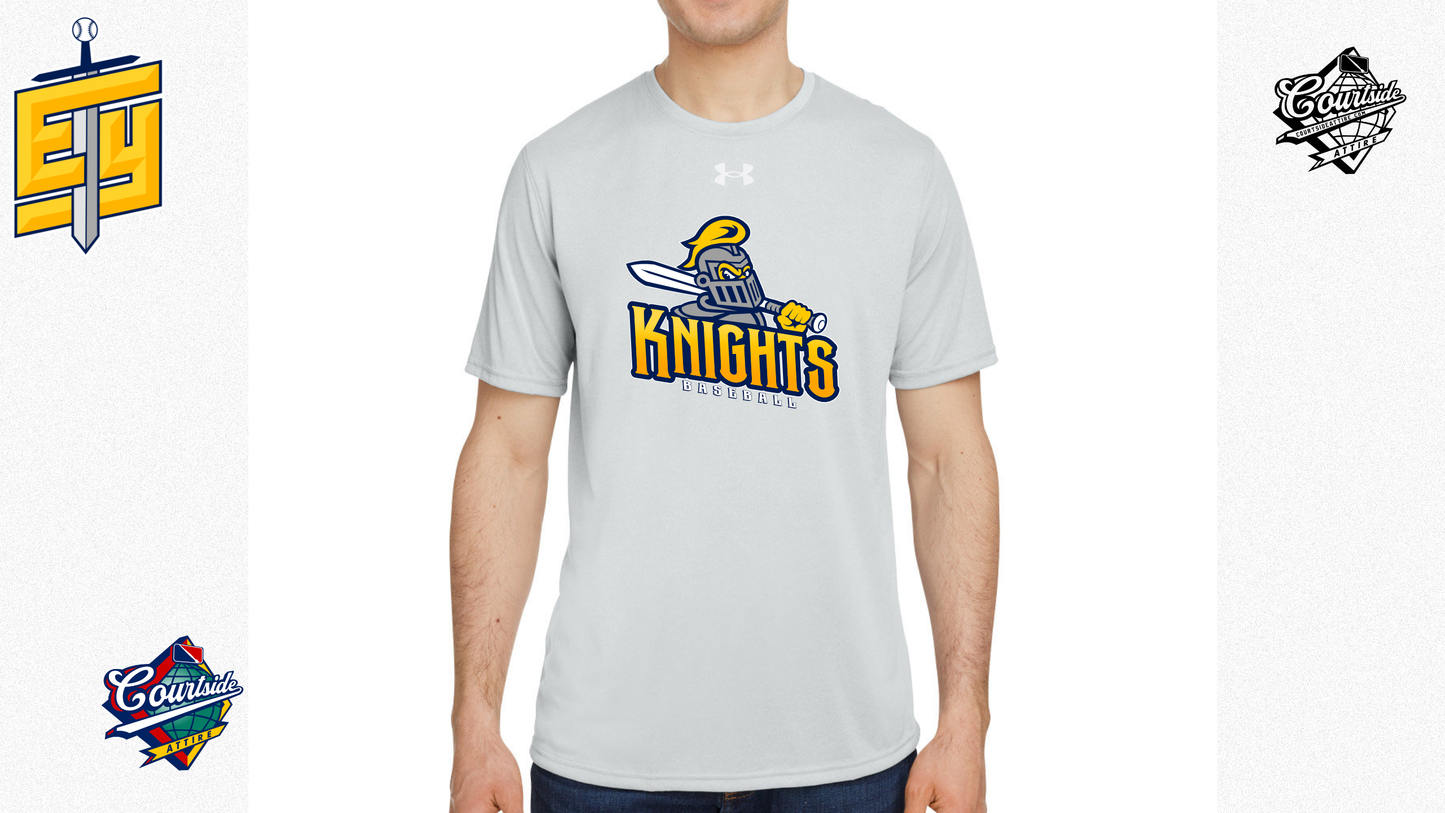 Under Armour Adult Men's Performance Navy and Gray T-Shirt 1376842 EYRA Knights knight