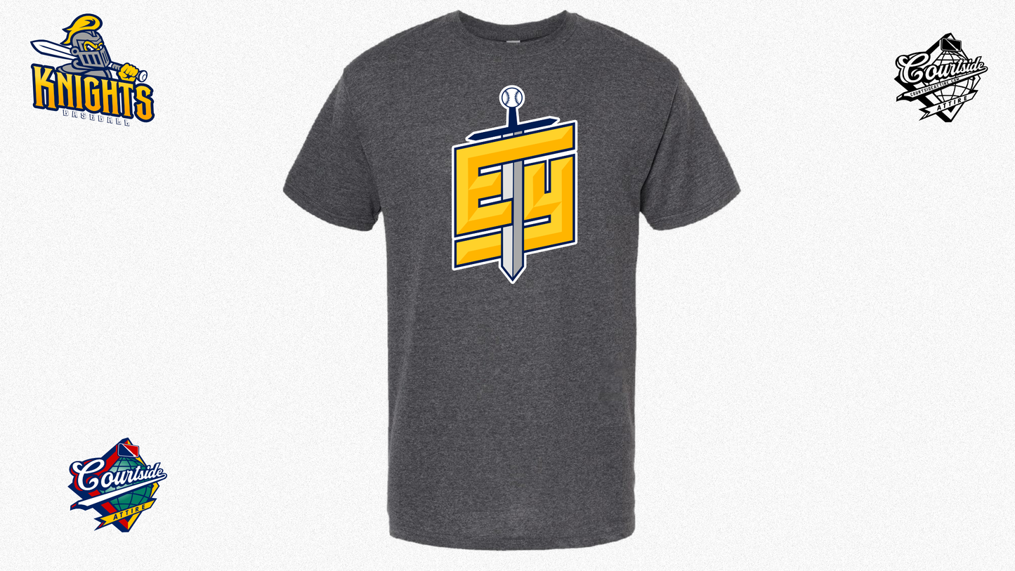 Adult T-Shirt Navy 5 oz. Knights EYRA Baseball EY