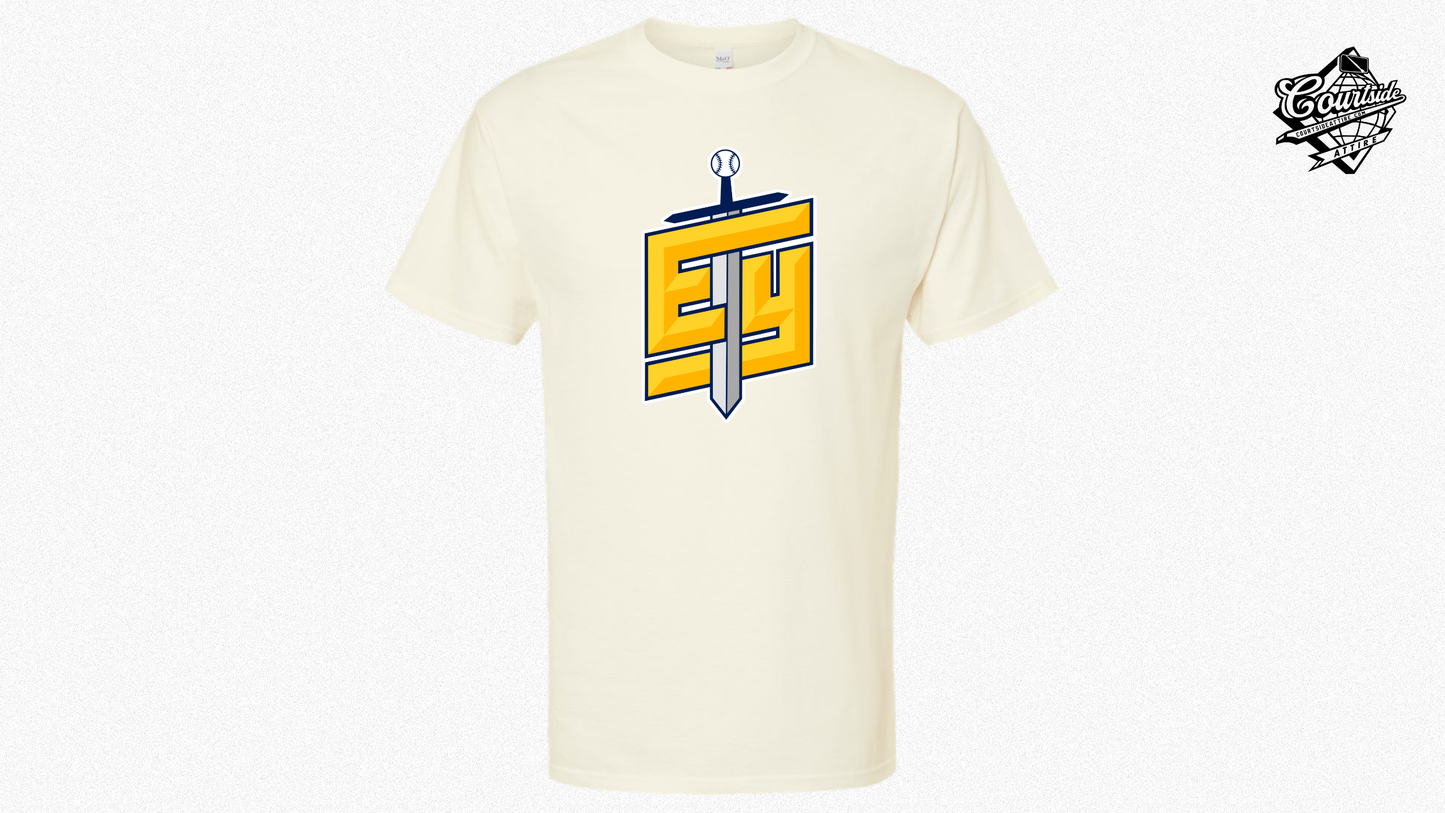 Adult T-Shirt Navy 5 oz. Knights EYRA Baseball EY