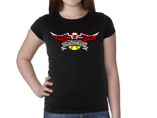 Youth Ladies' T-shirt Be the High Ace Softball Tripletown Aces