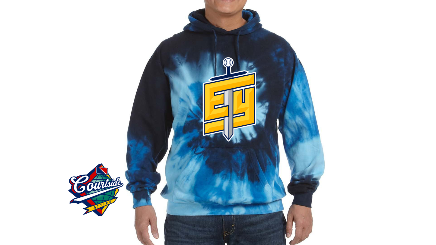 Tie-Dye Adult Tie-Dyed Pullover Hooded Sweatshirt EYRA Knights