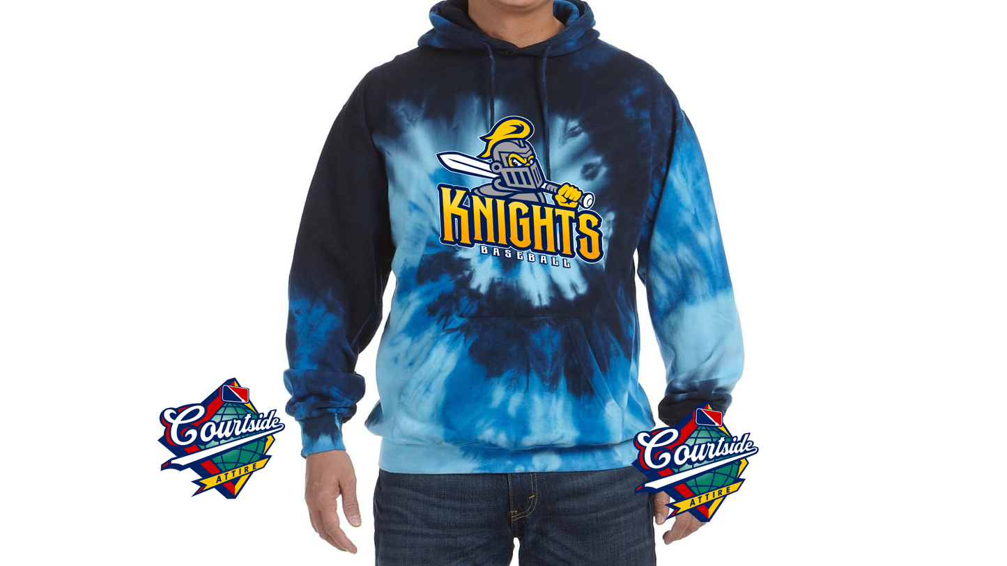 Tie-Dye Adult Tie-Dyed Pullover Hooded Sweatshirt EYRA Knights